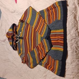 American eagle Outfitters XL Multi colored Baja Style Hoodie Sweater